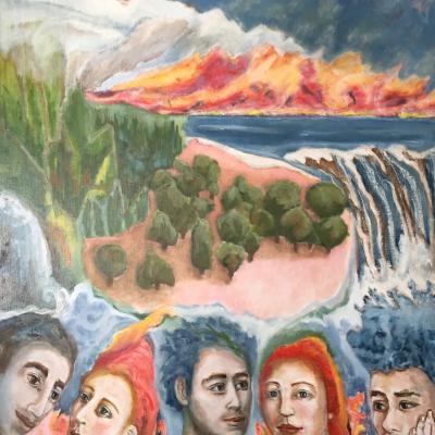 LES QUATRE ÉLEMENTS 130X97