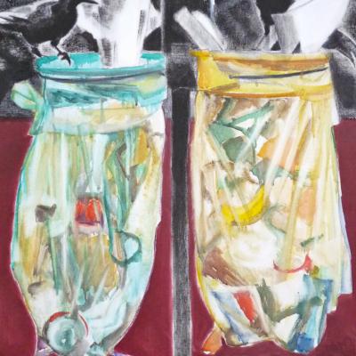 JARDIN DES HALLES 92X60